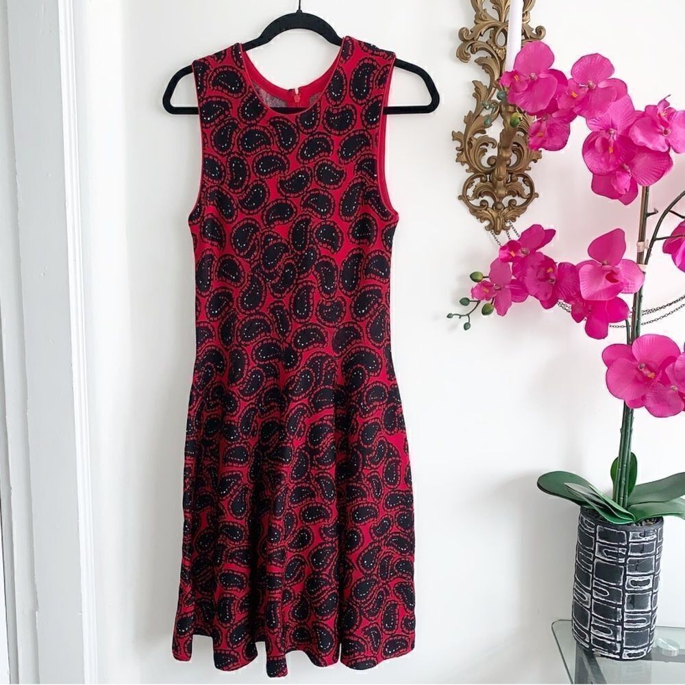 ISSA LONDON RED MIDI DRESS - Picture 6 of 15
